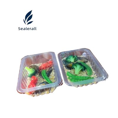 Beli Mesin Kemasan Atmosfer Modifikasi Kapasitas Tinggi dengan Empat Tray per Siklus dan 1500 ‰ 2000 Tray per Jam untuk MAP Presisi pembuatan online